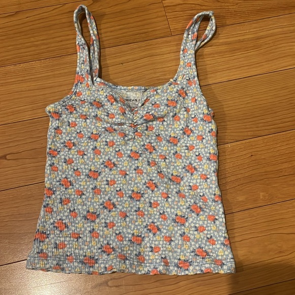 American Eagle Outfitters Tops - 3/$20 American Eagle ribbed tank baby blue, yellow, coral